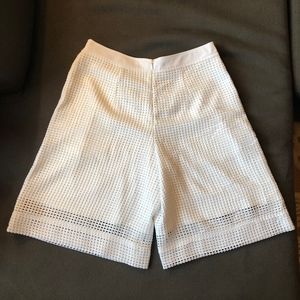 Club Monaco White Culotte Short - never worn